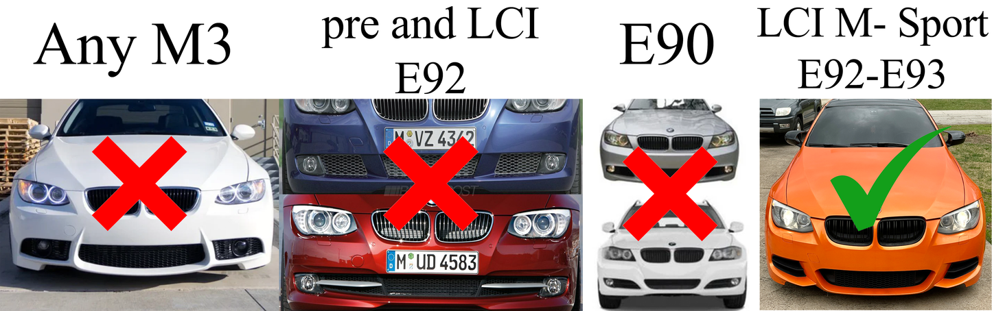 GT4 STYLE LIP FOR E92-E93 LCI M Sport